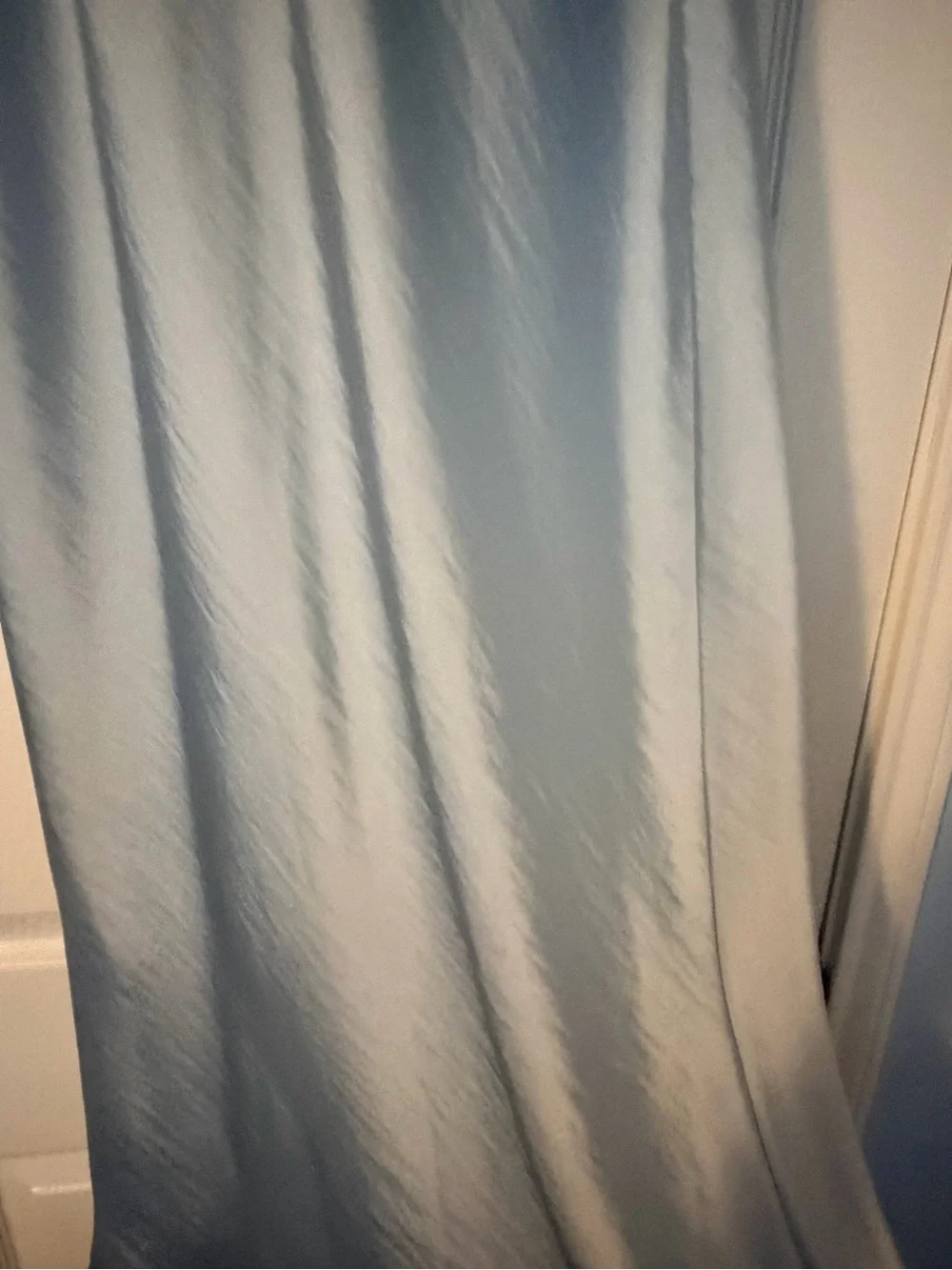 a new day Light Blue Satin Maxi Slip Skirt